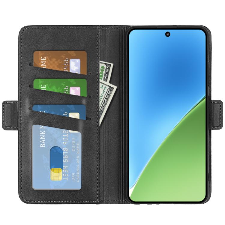 For Xiaomi 15 Dual-side Magnetic Buckle Horizontal Flip Leather Phone Case