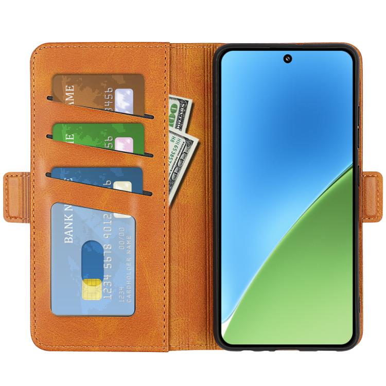 For Xiaomi 15 Dual-side Magnetic Buckle Horizontal Flip Leather Phone Case