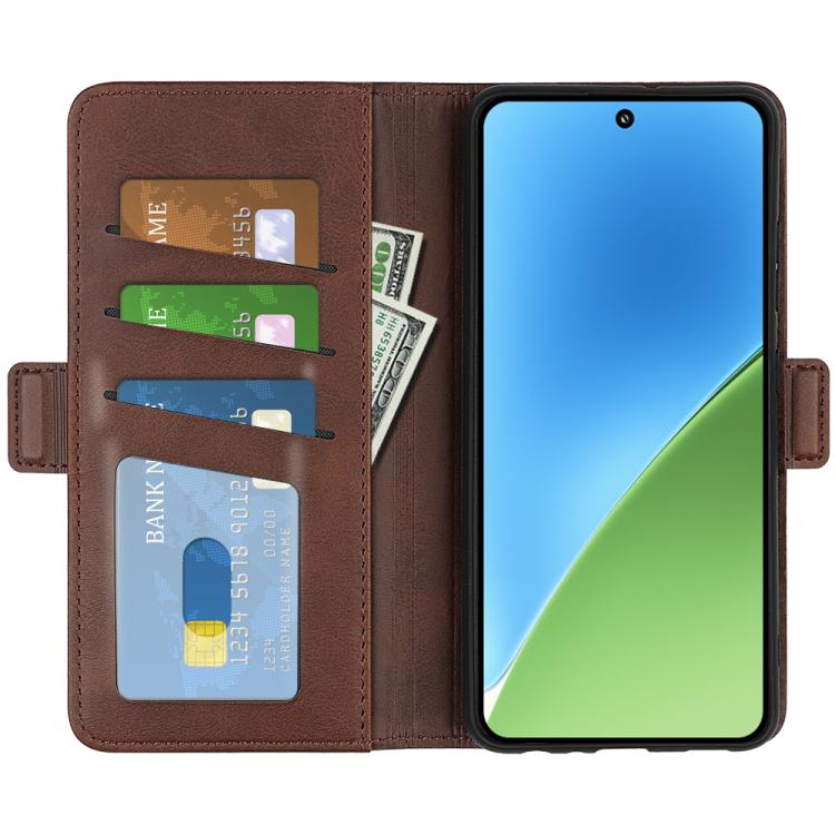 For Xiaomi 15 Dual-side Magnetic Buckle Horizontal Flip Leather Phone Case