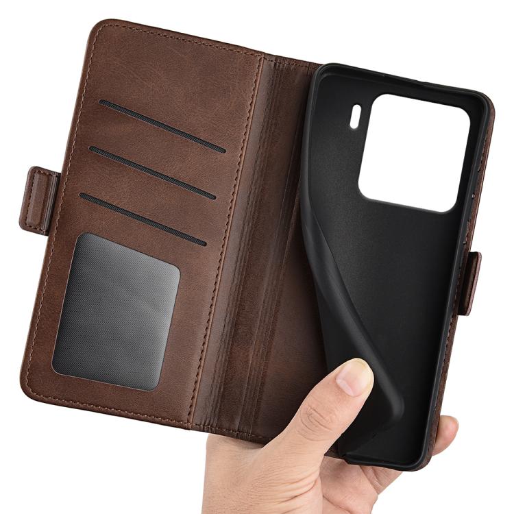 For Xiaomi 15 Dual-side Magnetic Buckle Horizontal Flip Leather Phone Case
