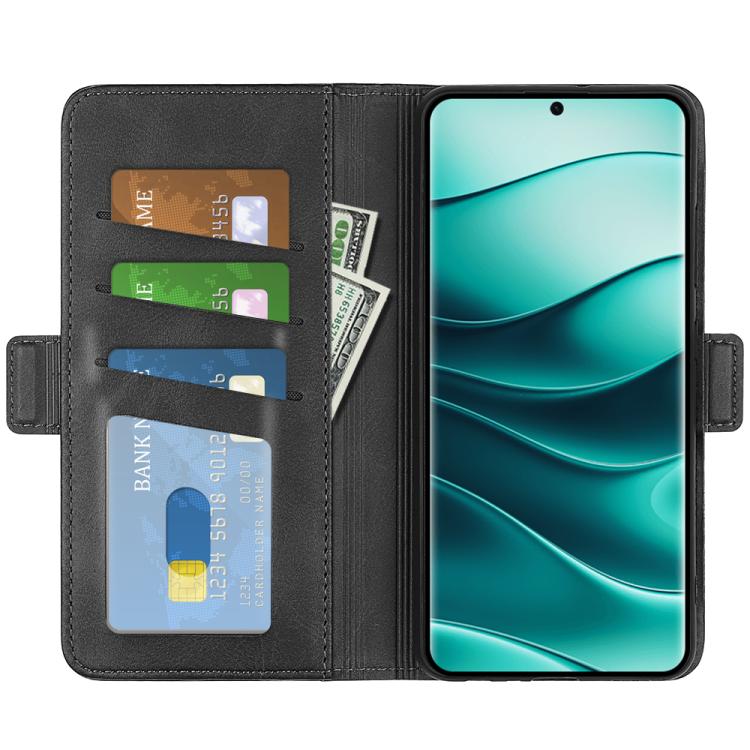 For Xiaomi Redmi Note 14 Pro+ Dual-side Magnetic Buckle Horizontal Flip Leather Phone Case