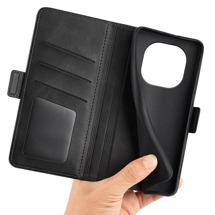For Xiaomi Redmi Note 14 Pro+ Dual-side Magnetic Buckle Horizontal Flip Leather Phone Case