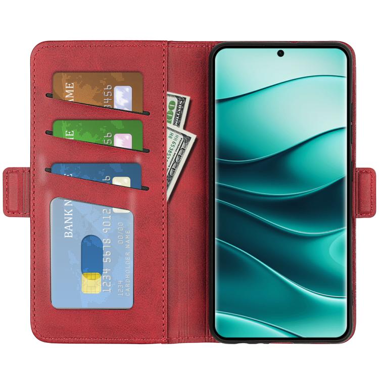 For Xiaomi Redmi Note 14 Pro+ Dual-side Magnetic Buckle Horizontal Flip Leather Phone Case