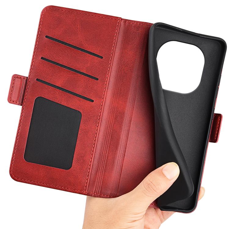 For Xiaomi Redmi Note 14 Pro+ Dual-side Magnetic Buckle Horizontal Flip Leather Phone Case