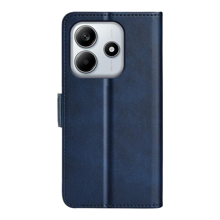 For Redmi Note 14 4G 163.25mm Dual-side Magnetic Buckle Horizontal Flip Leather Phone Case