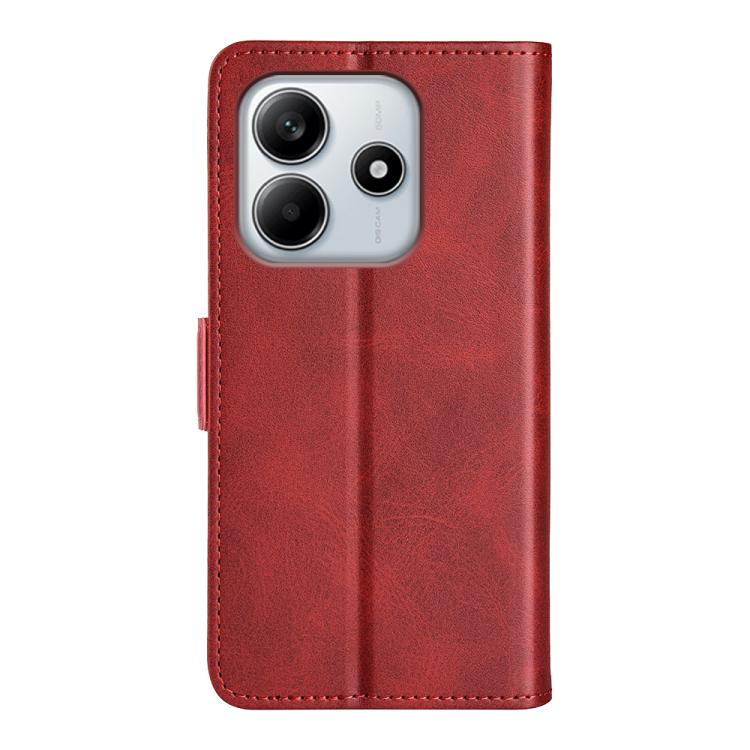 For Redmi Note 14 4G 163.25mm Dual-side Magnetic Buckle Horizontal Flip Leather Phone Case