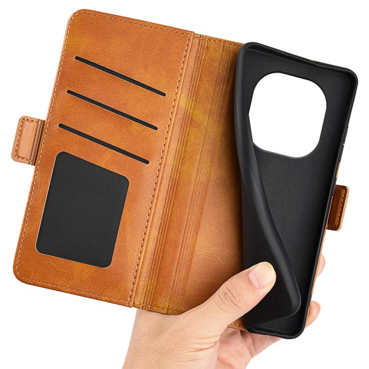 For Redmi Note 14 Pro 4G Dual-side Magnetic Buckle Horizontal Flip Leather Phone Case