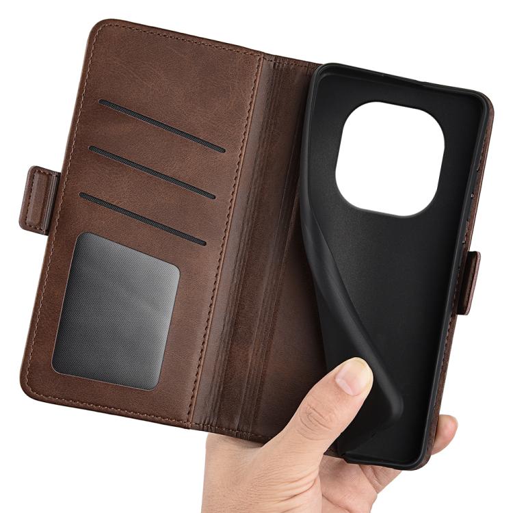 For Redmi Note 14 Pro 4G Dual-side Magnetic Buckle Horizontal Flip Leather Phone Case