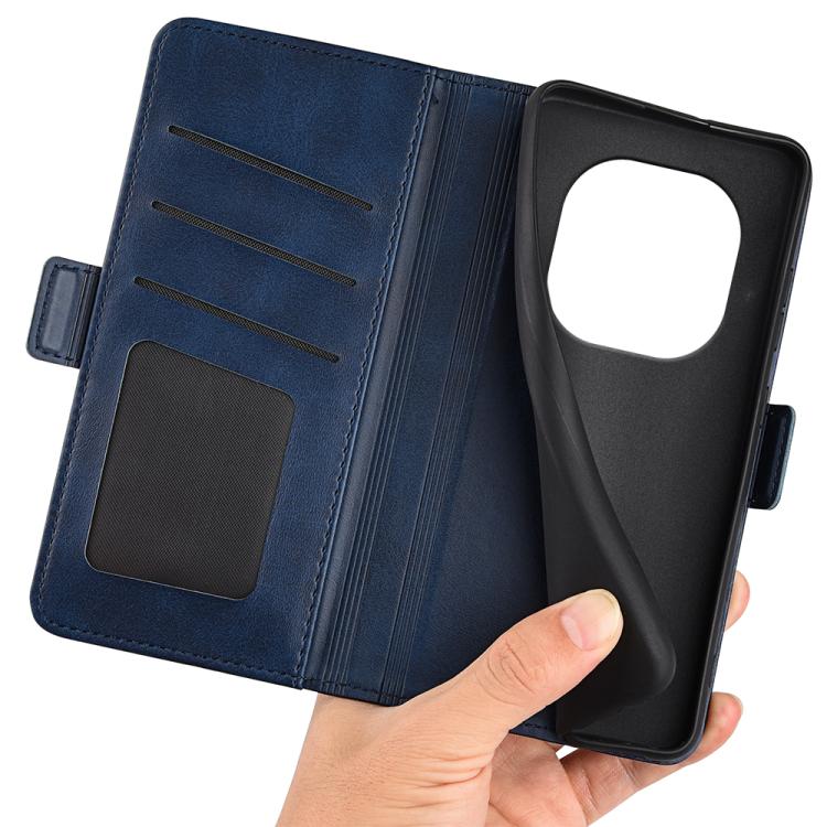 For Redmi Note 14 Pro 4G Dual-side Magnetic Buckle Horizontal Flip Leather Phone Case