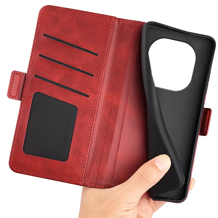 For Redmi Note 14 Pro 4G Dual-side Magnetic Buckle Horizontal Flip Leather Phone Case