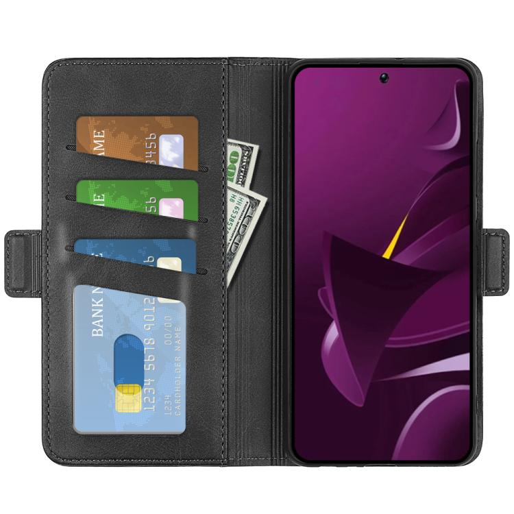 For Xiaomi Poco M7 Pro 5G Dual-side Magnetic Buckle Horizontal Flip Leather Phone Case