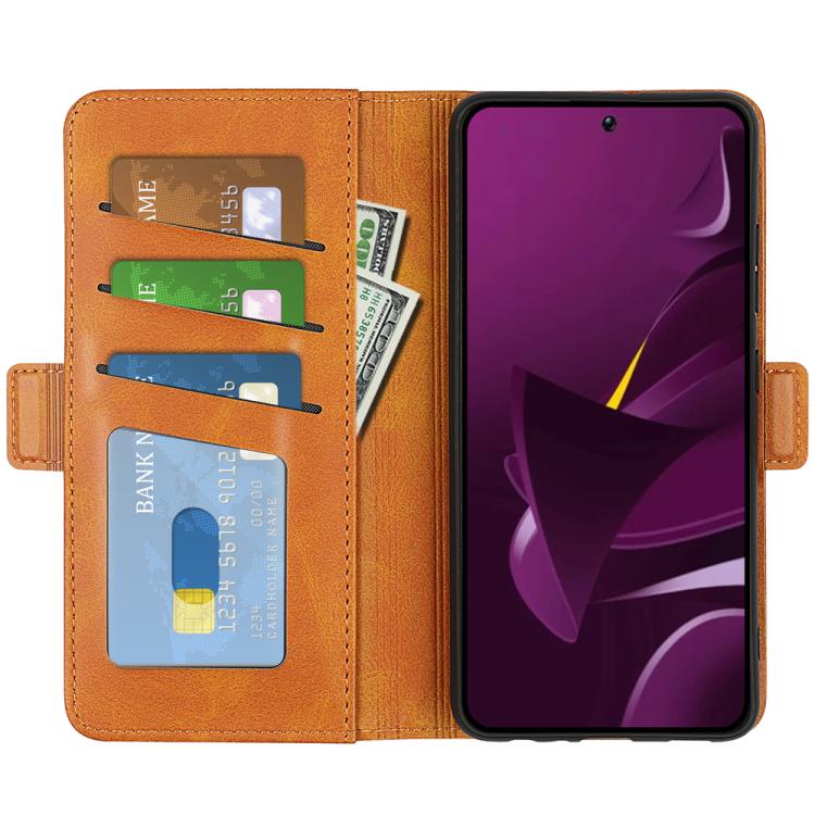 For Xiaomi Poco M7 Pro 5G Dual-side Magnetic Buckle Horizontal Flip Leather Phone Case