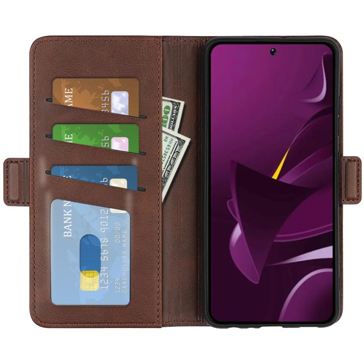 For Xiaomi Poco M7 Pro 5G Dual-side Magnetic Buckle Horizontal Flip Leather Phone Case