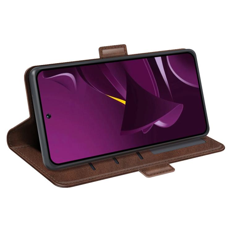 For Xiaomi Poco M7 Pro 5G Dual-side Magnetic Buckle Horizontal Flip Leather Phone Case