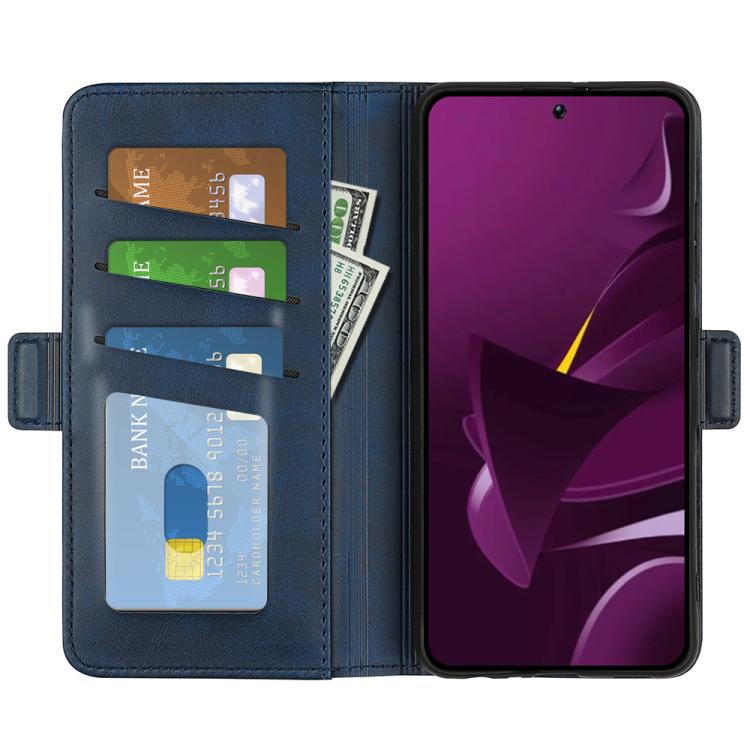 For Xiaomi Poco M7 Pro 5G Dual-side Magnetic Buckle Horizontal Flip Leather Phone Case