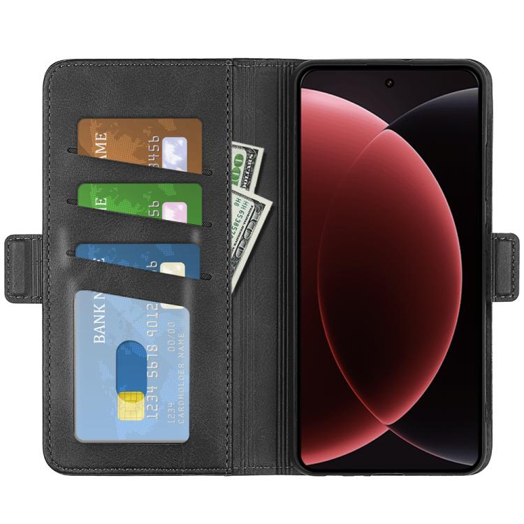 For Xiaomi 15 Ultra Dual-side Magnetic Buckle Horizontal Flip Leather Phone Case