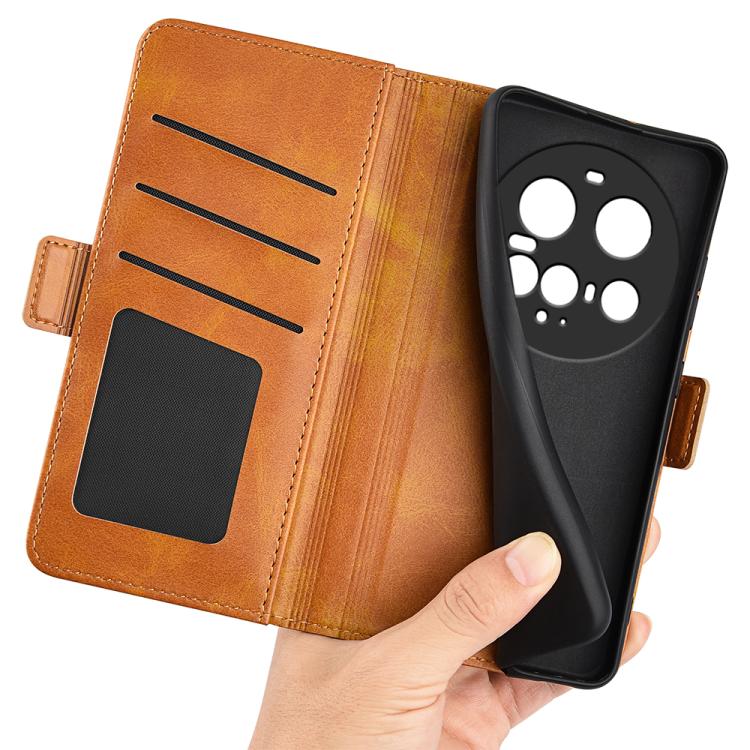 For Xiaomi 15 Ultra Dual-side Magnetic Buckle Horizontal Flip Leather Phone Case