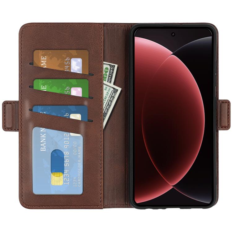 For Xiaomi 15 Ultra Dual-side Magnetic Buckle Horizontal Flip Leather Phone Case