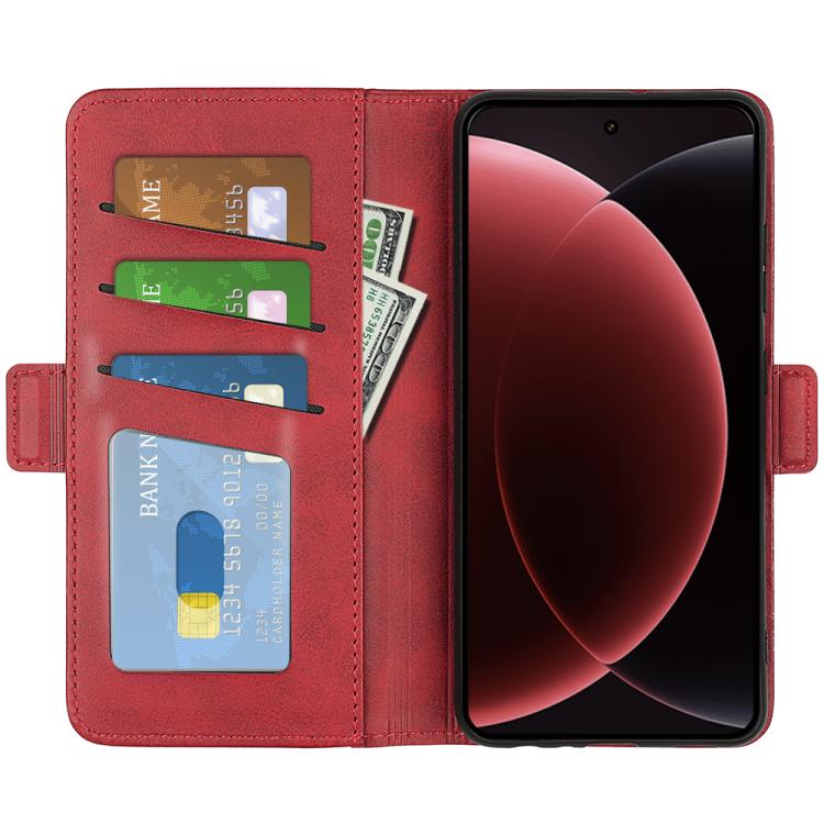 For Xiaomi 15 Ultra Dual-side Magnetic Buckle Horizontal Flip Leather Phone Case