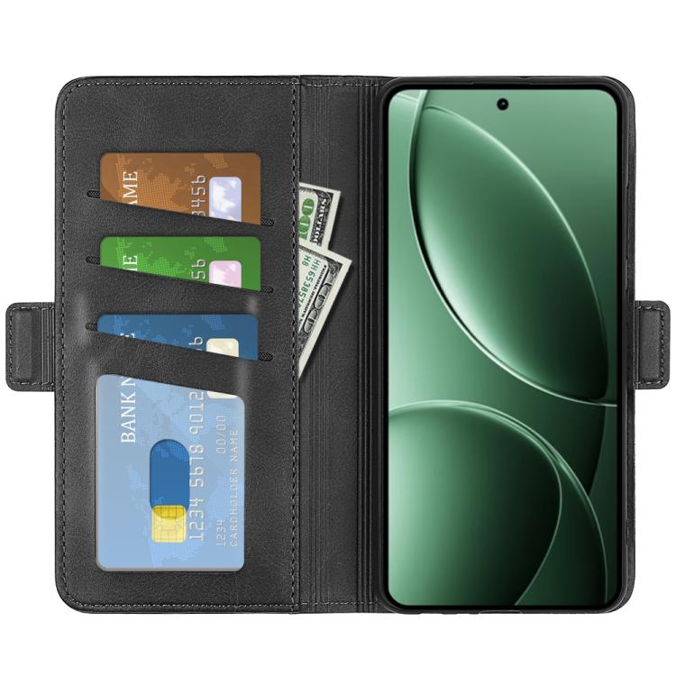 For Redmi K80 / Poco F7 Pro Dual-side Magnetic Buckle Horizontal Flip Leather Phone Case