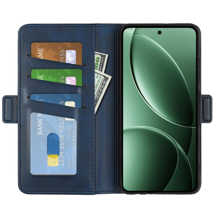 For Redmi K80 / Poco F7 Pro Dual-side Magnetic Buckle Horizontal Flip Leather Phone Case