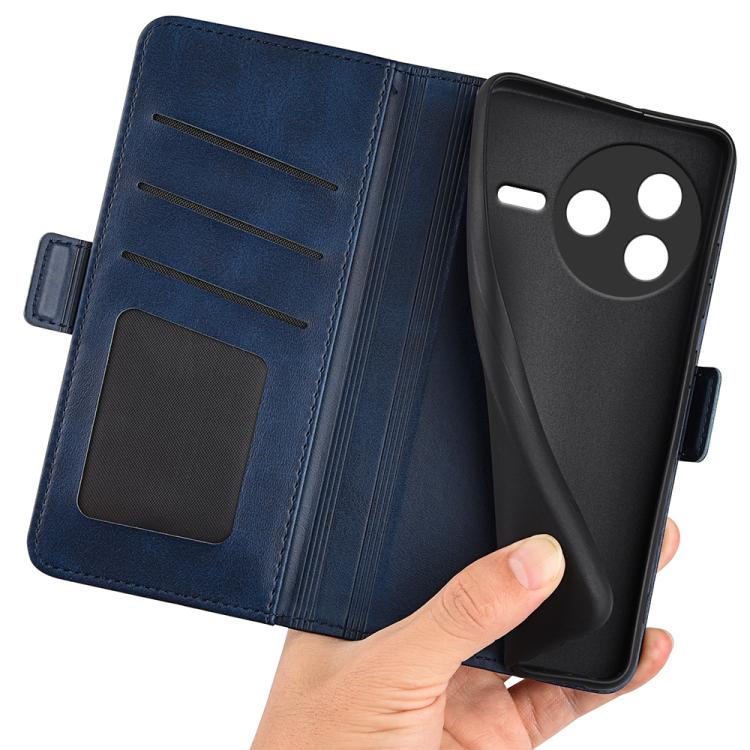 For Redmi K80 / Poco F7 Pro Dual-side Magnetic Buckle Horizontal Flip Leather Phone Case