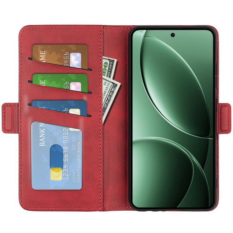 For Redmi K80 / Poco F7 Pro Dual-side Magnetic Buckle Horizontal Flip Leather Phone Case