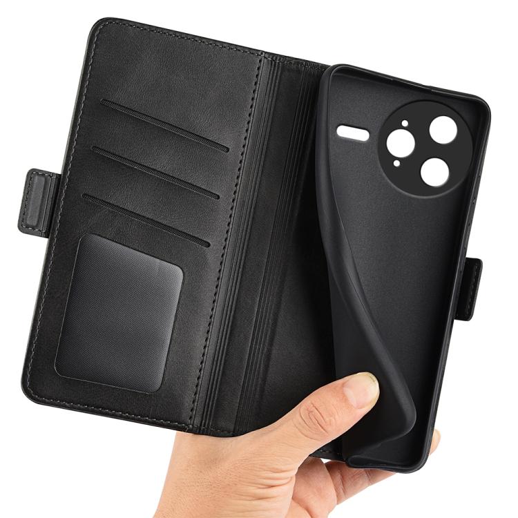 For Redmi K80 Pro / Poco F7 Ultra Dual-side Magnetic Buckle Horizontal Flip Leather Phone Case