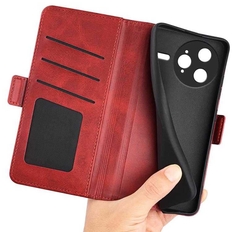 For Redmi K80 Pro / Poco F7 Ultra Dual-side Magnetic Buckle Horizontal Flip Leather Phone Case