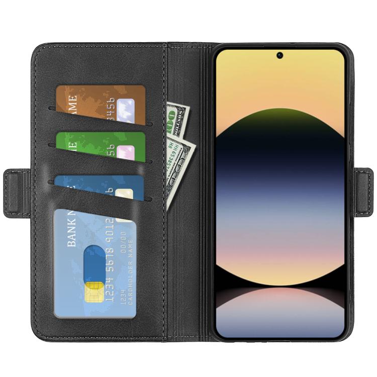 For Redmi Note 14S 4G Dual-side Magnetic Buckle Horizontal Flip Leather Phone Case