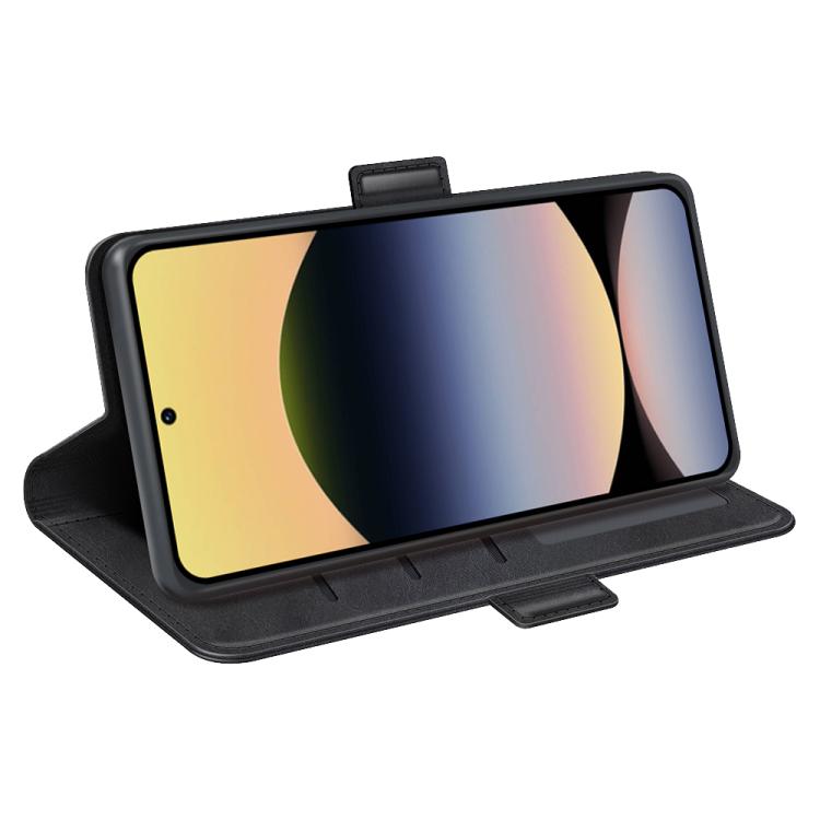 For Redmi Note 14S 4G Dual-side Magnetic Buckle Horizontal Flip Leather Phone Case