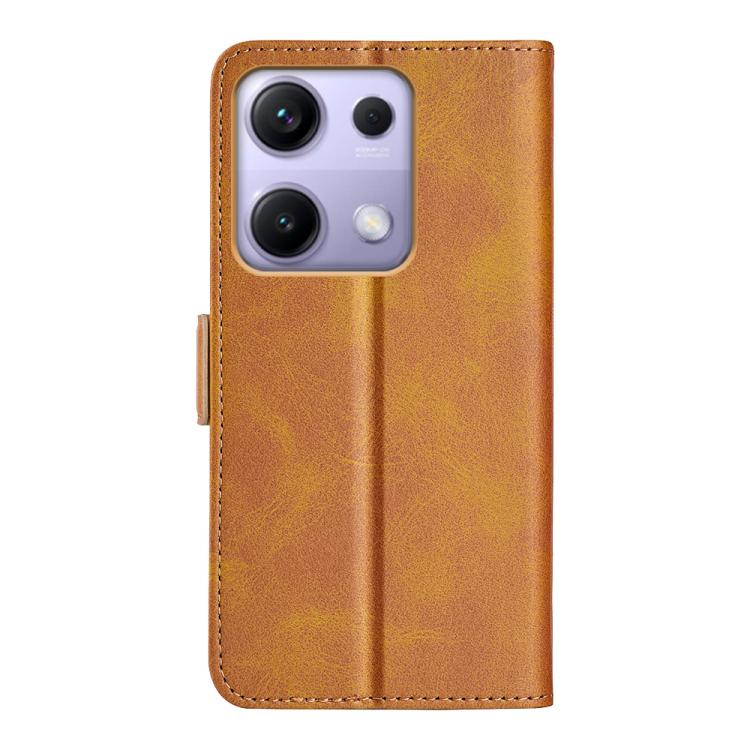 For Redmi Note 14S 4G Dual-side Magnetic Buckle Horizontal Flip Leather Phone Case