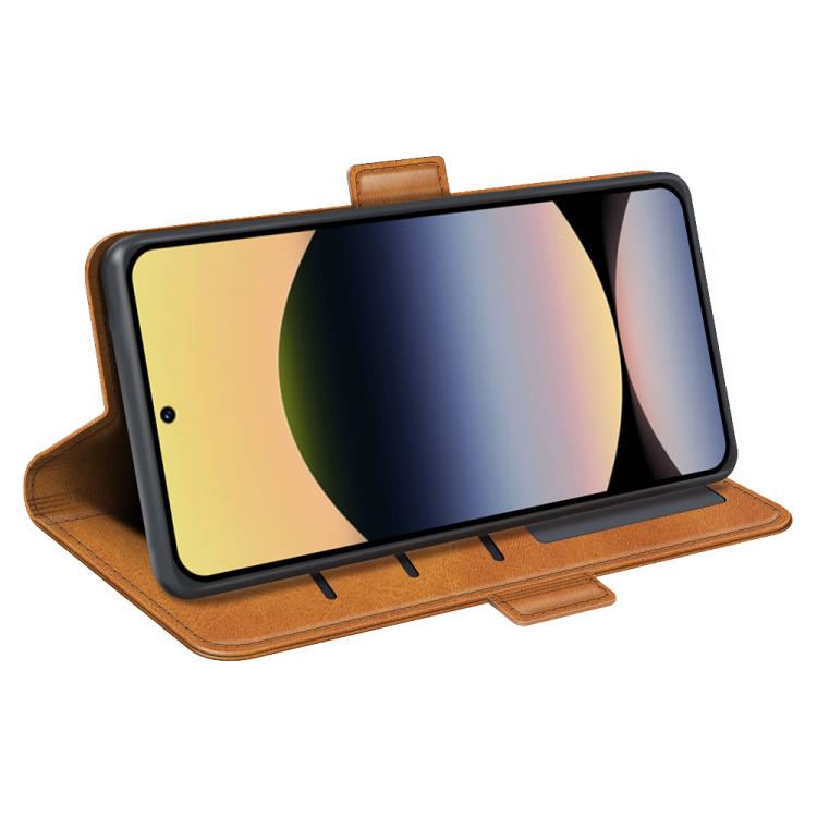 For Redmi Note 14S 4G Dual-side Magnetic Buckle Horizontal Flip Leather Phone Case