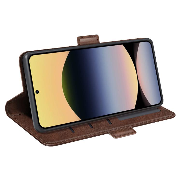 For Redmi Note 14S 4G Dual-side Magnetic Buckle Horizontal Flip Leather Phone Case