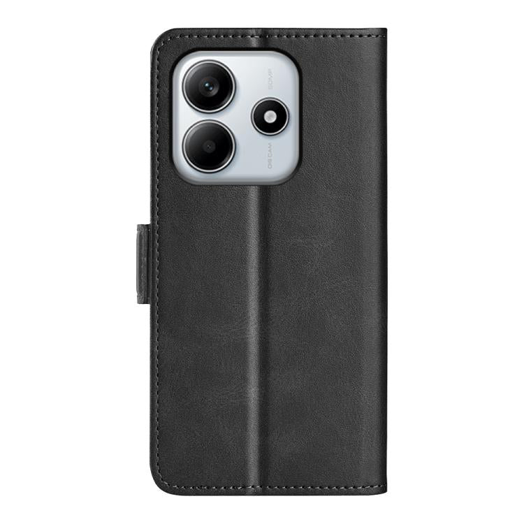 For Redmi Note 14 4G 164.84mm Dual-side Magnetic Buckle Horizontal Flip Leather Phone Case