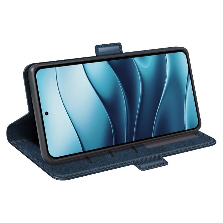 For Redmi Note 14 4G 164.84mm Dual-side Magnetic Buckle Horizontal Flip Leather Phone Case
