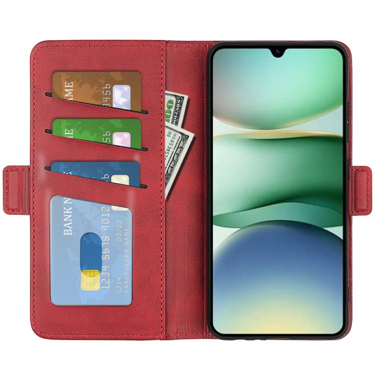 For Redmi A5 4G 173.3mm Dual-side Magnetic Buckle Horizontal Flip Leather Phone Case