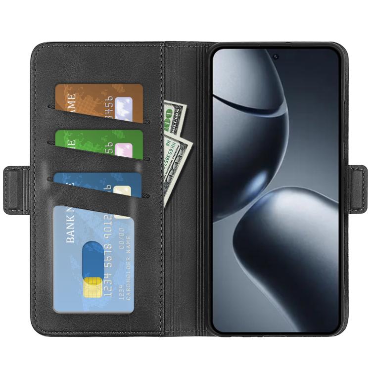 For Xiaomi 15T Dual-side Magnetic Buckle Horizontal Flip Leather Phone Case