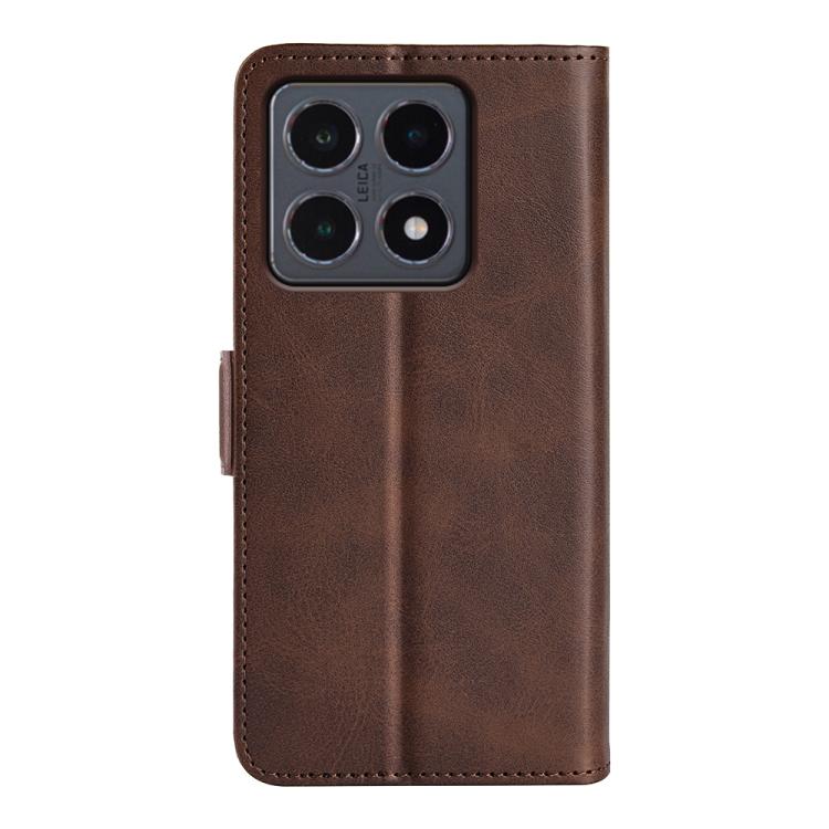 For Xiaomi 15T Dual-side Magnetic Buckle Horizontal Flip Leather Phone Case