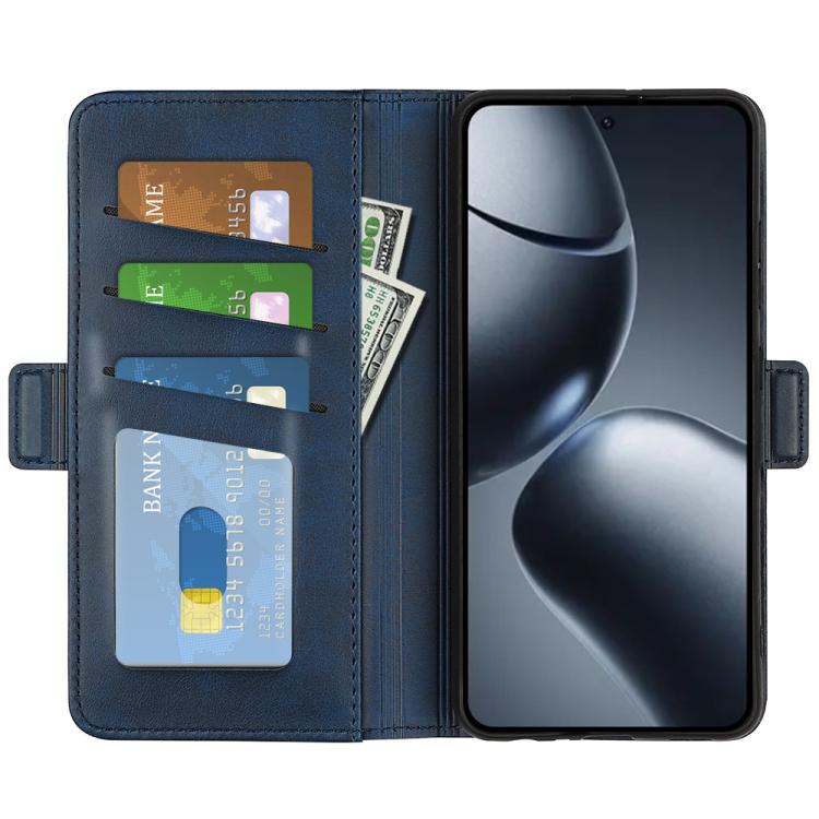 For Xiaomi 15T Dual-side Magnetic Buckle Horizontal Flip Leather Phone Case