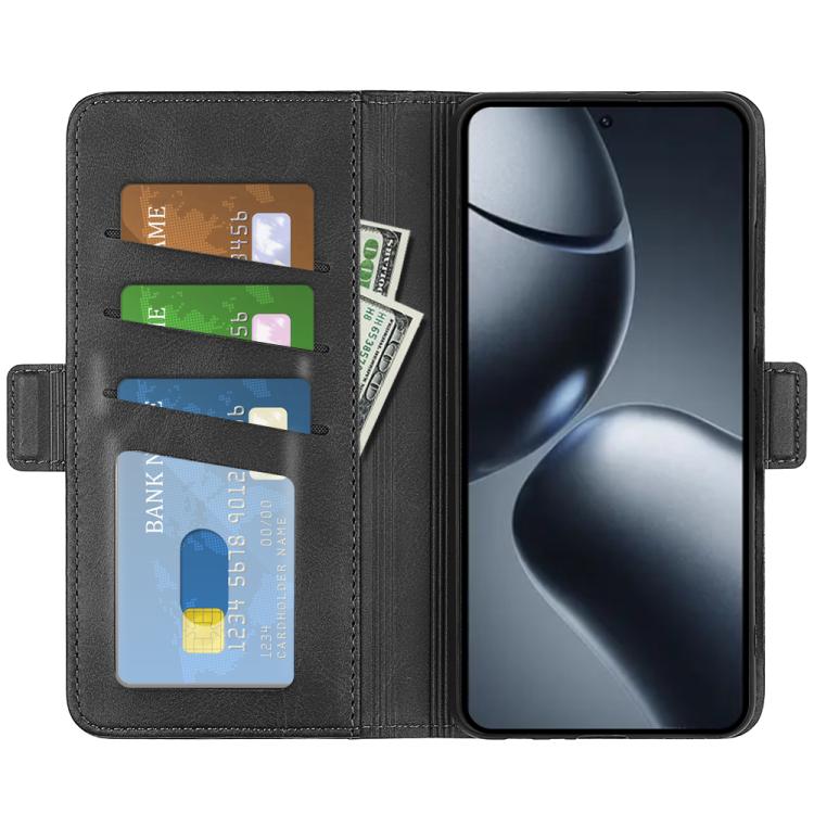 For Xiaomi 15T Pro Dual-side Magnetic Buckle Horizontal Flip Leather Phone Case