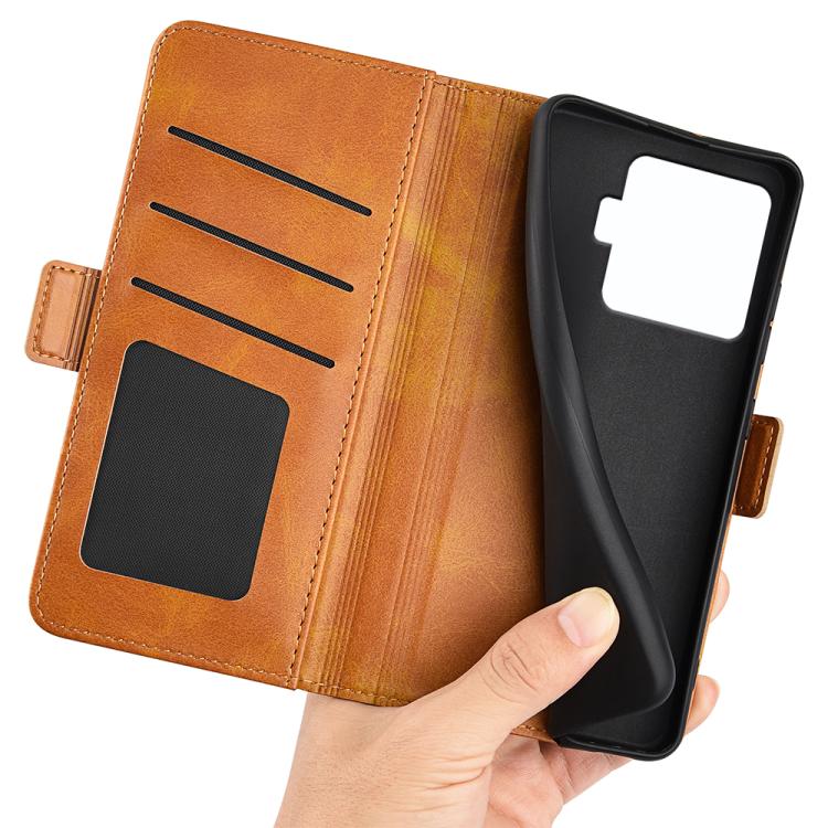 For Xiaomi 15T Pro Dual-side Magnetic Buckle Horizontal Flip Leather Phone Case