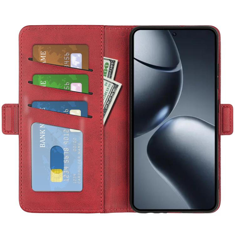 For Xiaomi 15T Pro Dual-side Magnetic Buckle Horizontal Flip Leather Phone Case