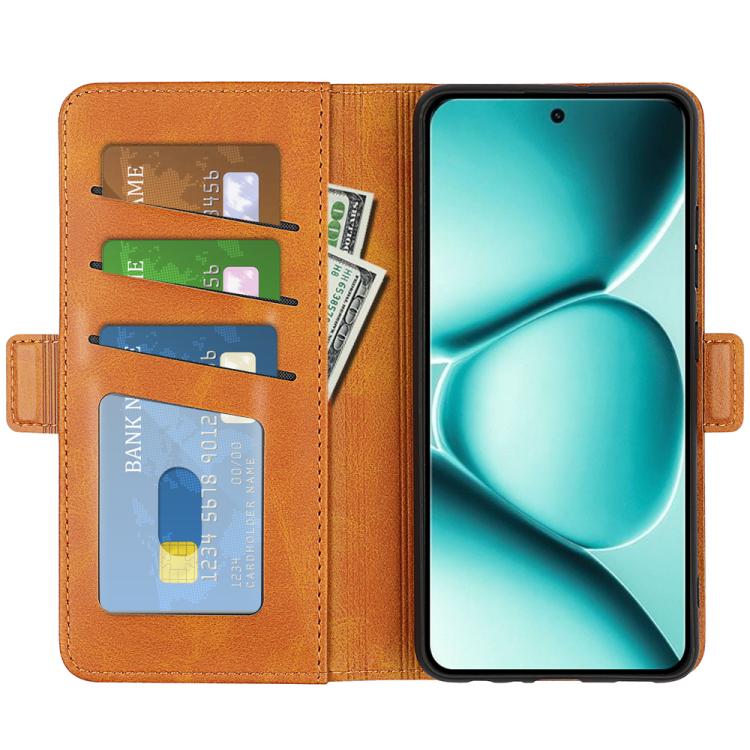 For Redmi Note 15 Pro+ Global 163.3mm Dual-side Magnetic Buckle Horizontal Flip Leather Phone Case