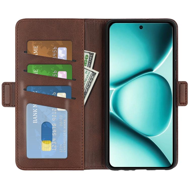 For Redmi Note 15 Pro+ Global 163.3mm Dual-side Magnetic Buckle Horizontal Flip Leather Phone Case