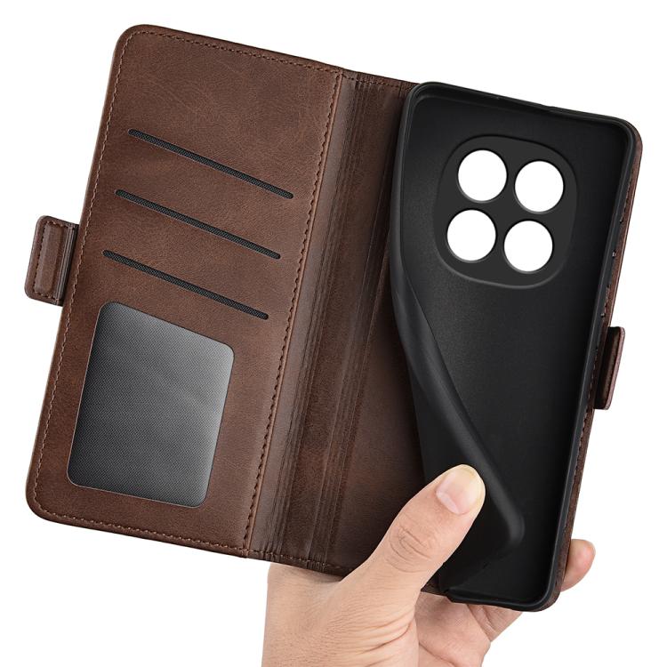 For Redmi Note 15 Pro Global 163.6mm Dual-side Magnetic Buckle Horizontal Flip Leather Phone Case