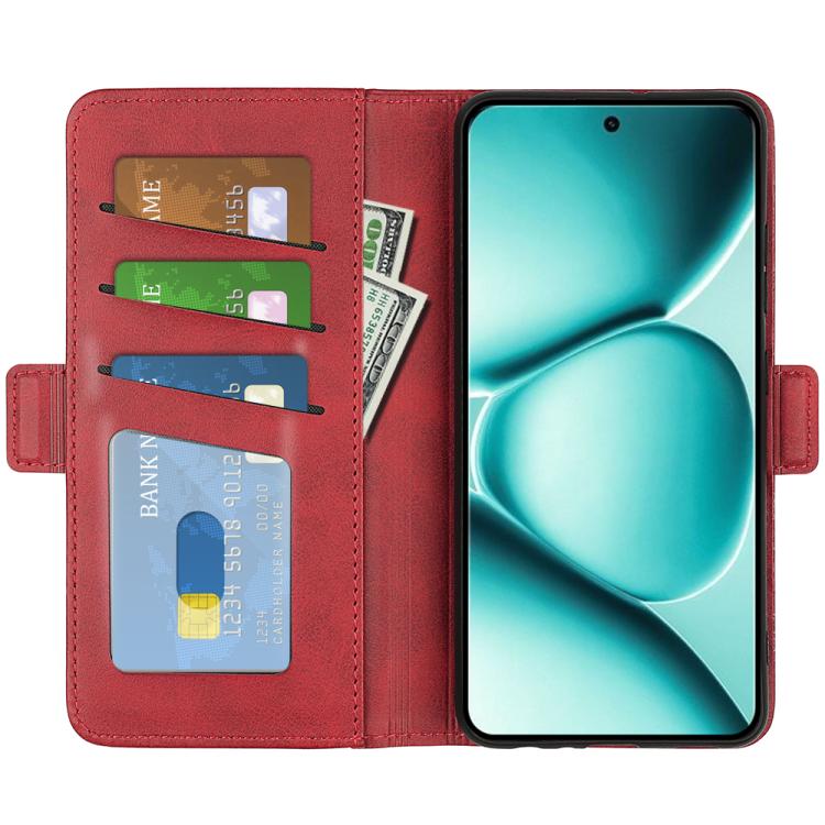 For Redmi Note 15 Pro Global 163.6mm Dual-side Magnetic Buckle Horizontal Flip Leather Phone Case