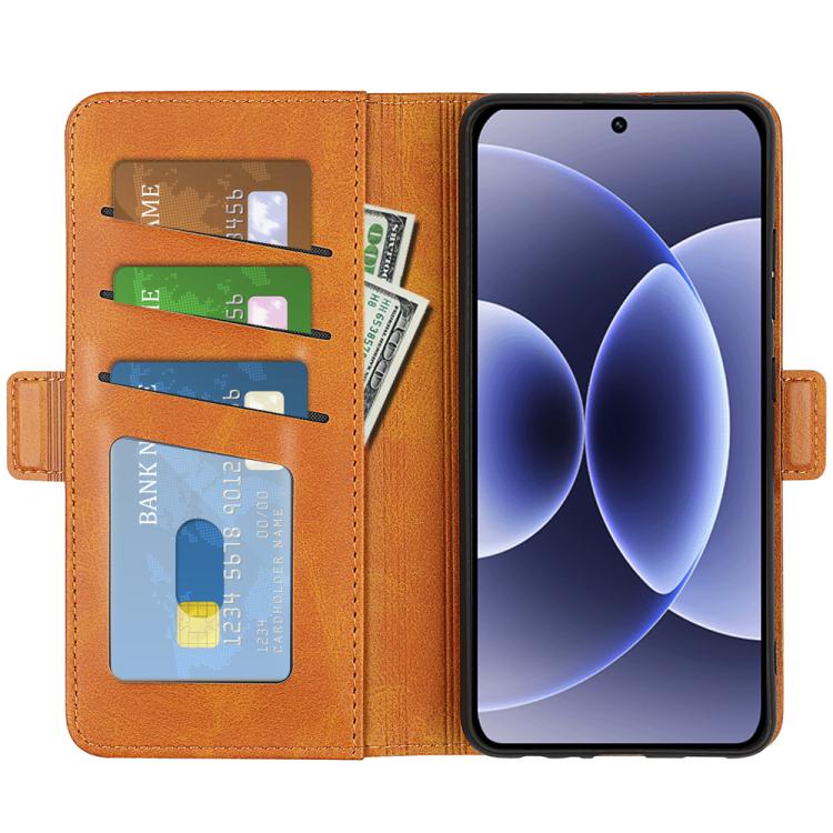 For Xiaomi 17 Dual-side Magnetic Buckle Horizontal Flip Leather Phone Case