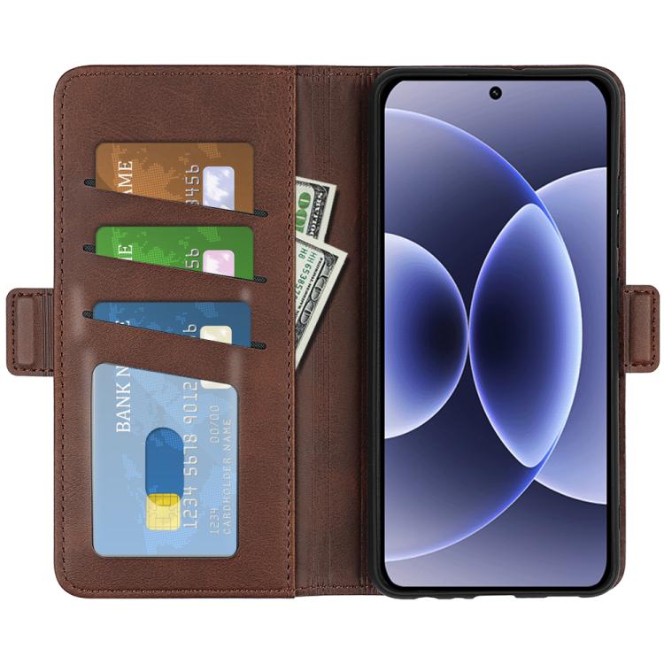 For Xiaomi 17 Dual-side Magnetic Buckle Horizontal Flip Leather Phone Case