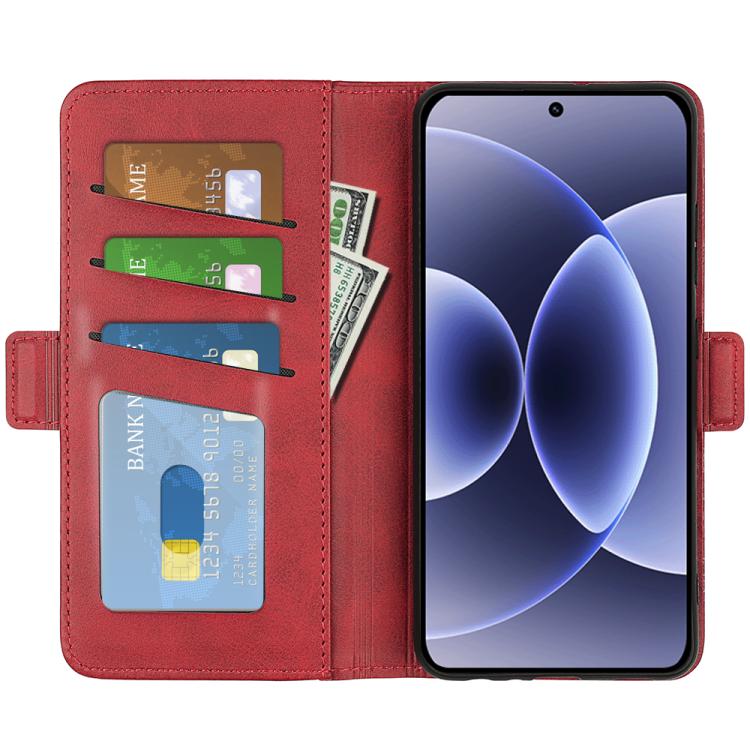 For Xiaomi 17 Dual-side Magnetic Buckle Horizontal Flip Leather Phone Case